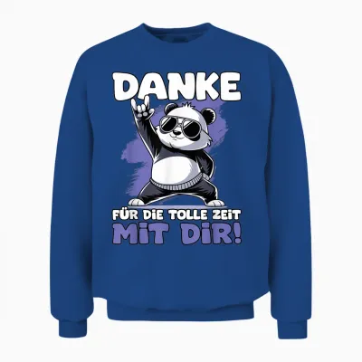 T-Shirt with German Text "danke Für Die Tolle Zeit Mit Dir | Kollegen Jobwechsel" Unisex Sweatshirt - Royal