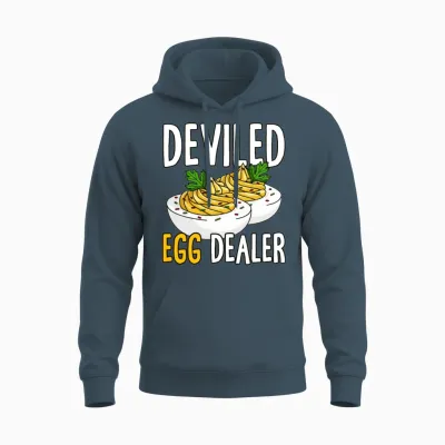 Funny Deviled Eggs Costume Unisex Hoodie - Dark Heather