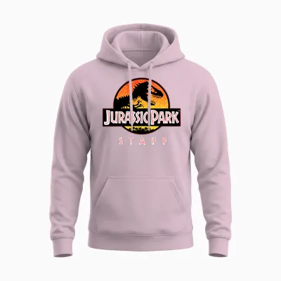Jurassic Park Ranger Staff Uniform Unisex Hoodie - Light Pink
