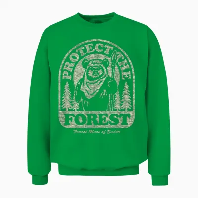 Star Wars - Ewok Protect the Forest Unisex Sweatshirt - Irish Green