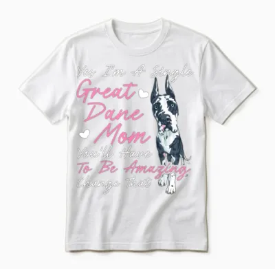 Dog Breeder Dog Owner Mom Great Dane Mom Unisex T-Shirt - White
