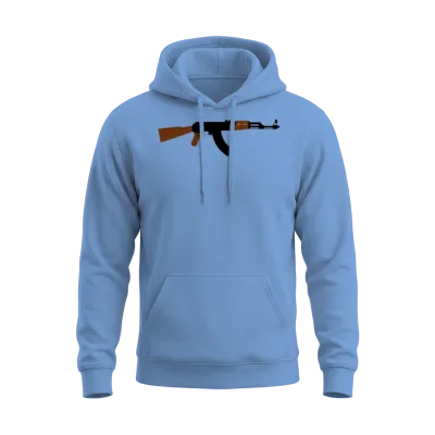 Ak-47 Unisex Hoodie - Carolina Blue