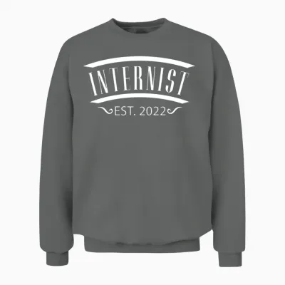 Internist Doctor Graduation Est 2022 Internal Medi Unisex Sweatshirt - Graphite Heather