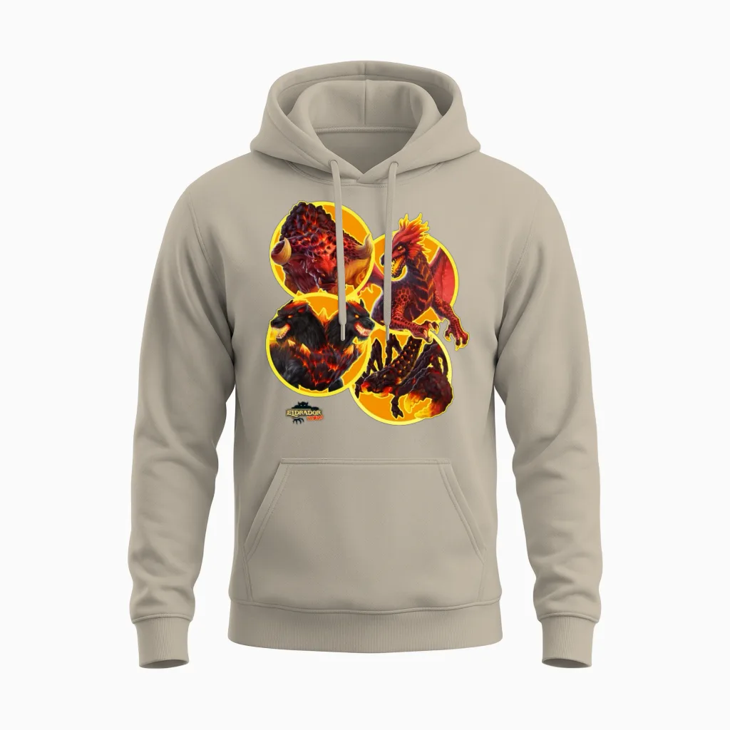Schleich® Eldrador® Creatures Lava World Monsters Unisex Hoodie in Sand