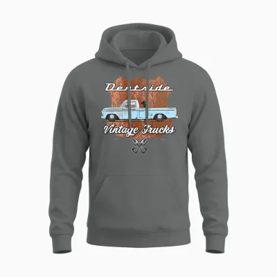 Dentside Wind Blue Unisex Hoodie - Graphite Heather