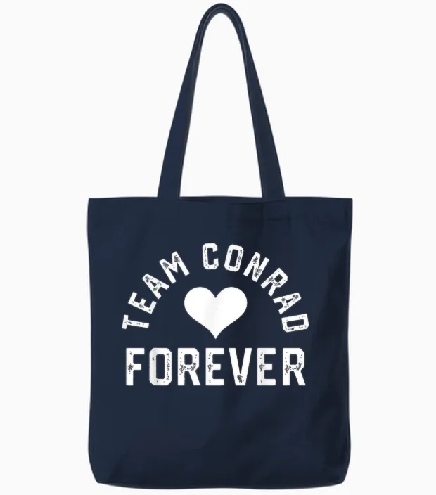 Team Conrad Retro Forever Vintage Tote Bags in Navy
