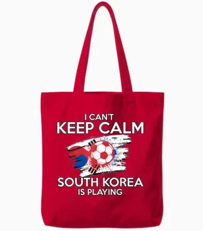 Drapeau De La Corée Du Sud - Joueur De Football - Corée Du Sud Tote Bags - Red