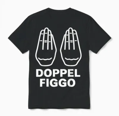 Double Figgo Legally Secured Unisex T-Shirt - Black