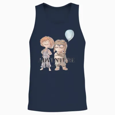 Disney 100 and Pixar's Up Carl Ellie Adventure Is Out There Unisex Tank Top - Navy