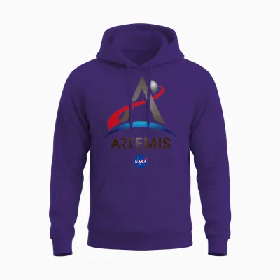 Nasa Artemis Mission Logo Unisex Hoodie - Purple