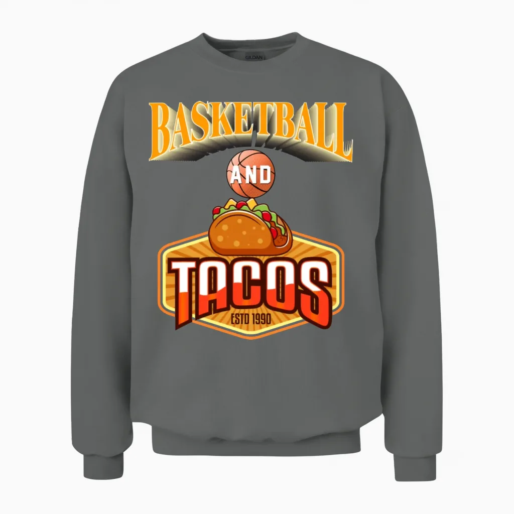 Basketball Fan Retro Unisex Sweatshirt - Graphite Heather