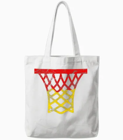 Germany Basketball T-Shirt, Black Tote Bags - White