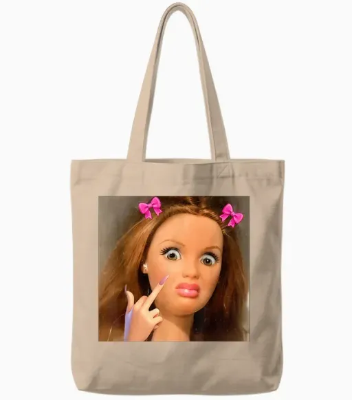 Disgusted Face Meme Doll Babe X Only Baby Love Date Fans Tote Bags - Natural