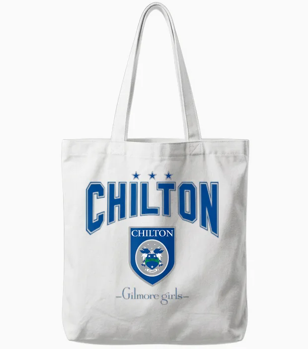 Gilmore Girls Chilton Tote Bags in White