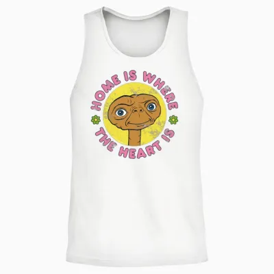 E.t. Home Is Where the Heart Is Unisex Tank Top - White
