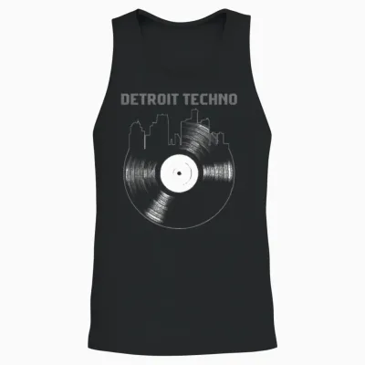 Detroit Techno House Music Festival Sky Edm Dj Unisex Tank Top - Black