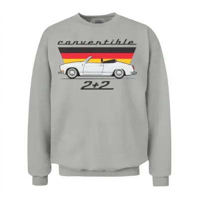 2 Plus 2 White Unisex Sweatshirt - Ash