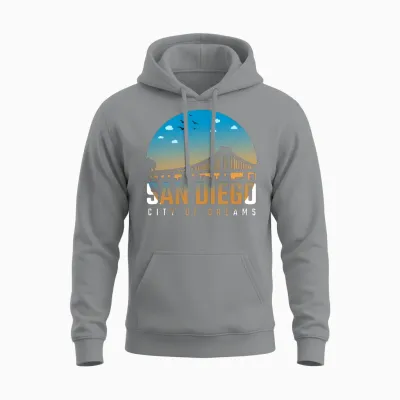 San Diego City of Dreams Unisex Hoodie - Sport Grey