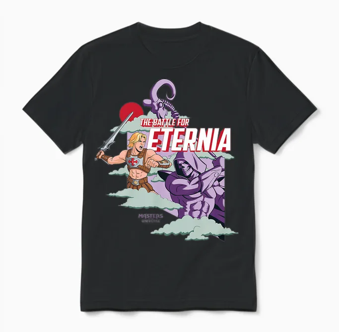 Les Maîtres De L'univers La Bataille Pour Eternia T-Shirt Haut De Gamme Unisex T-Shirt in Black