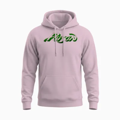 Offizielles Poison Logo Rock Band Heavy Metal Glam Retro Unisex Hoodie - Light Pink