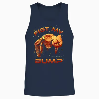 Project Hail Mary Fist My Bump Rocky the Alien Unisex Tank Top - Navy