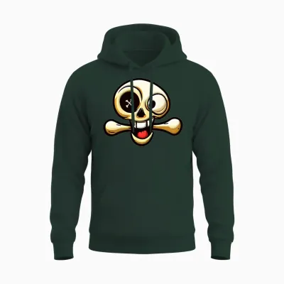 Funny Bone Unisex Hoodie - Forest