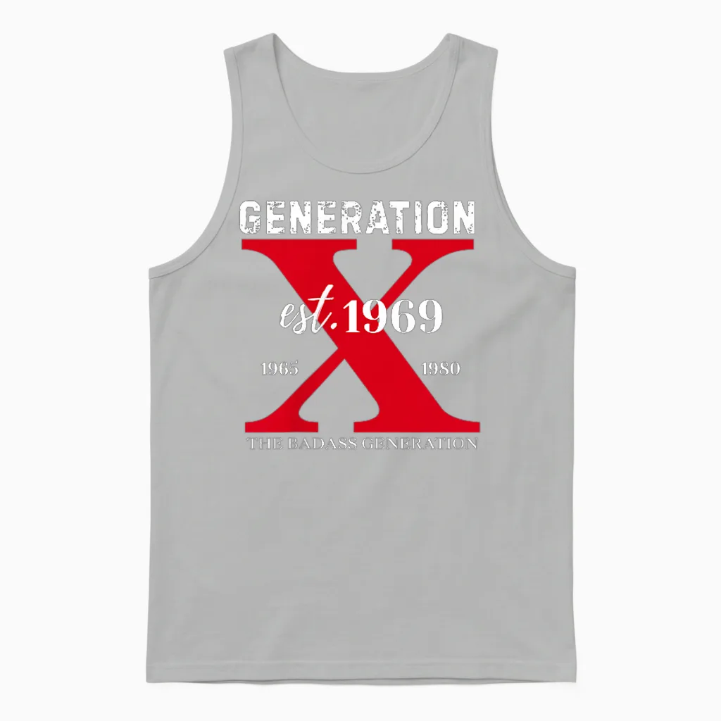 Gen X 1969 Bevor Du Geboren Wurdest, War Sissie Totenkopf Unisex Tank Top in Ash