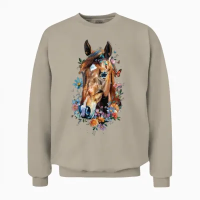 Quarter Horse Unisex Sweatshirt - Sand