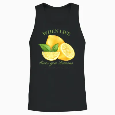 Wenn Das Leben Dir Zitronen Gibt, Mach Lemoncello Lustige Süße Frauen Unisex Tank Top - Black