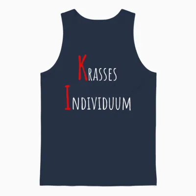 Ki Krasses Individuum Lustige Künstliche Intelligenz Sprüche Unisex Tank Top - Navy
