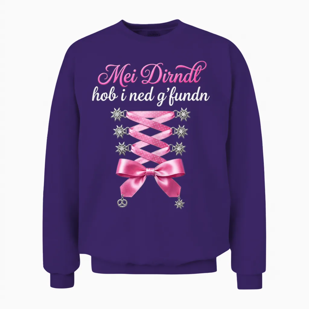 Passend Für Oktoberfest Shirt Damen Trachtenshirt Trachten Unisex Sweatshirt in Purple