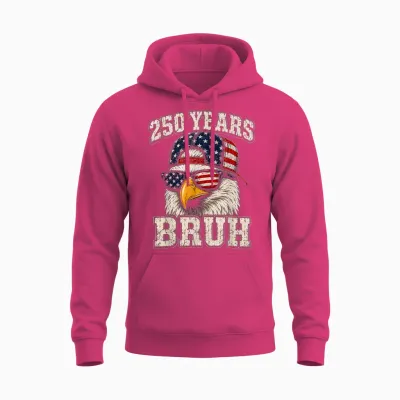 4th of July Boys Outfit Teen 250 Year American Anniversary Unisex Hoodie - Heliconia