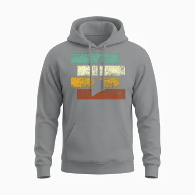 Rock Retro Unisex Hoodie - Sport Grey