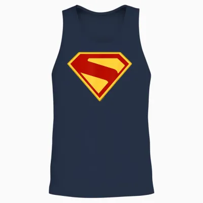 Superman (2025 Movie) S-Shield Unisex Tank Top - Navy