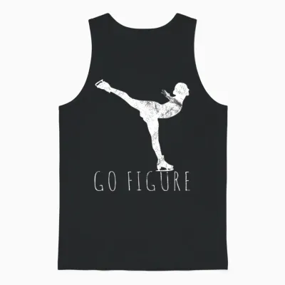 Figure Skating Figure Unisex Tank Top - Black