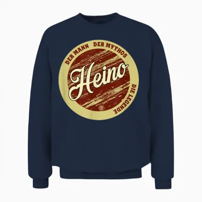 Heino Der Mann Der Mythos Die Legende Vornamen Unisex Sweatshirt - Navy