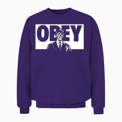 Obey - They Live Unisex Sweatshirt - Purple