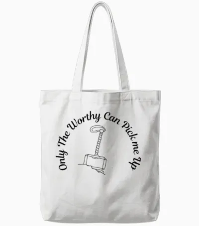Mjolnir - Thor Tote Bags - White