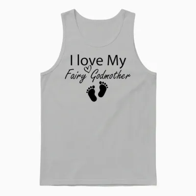 I Love My Fairy Godmother Funny Godmother Gift Unisex Tank Top - Ash