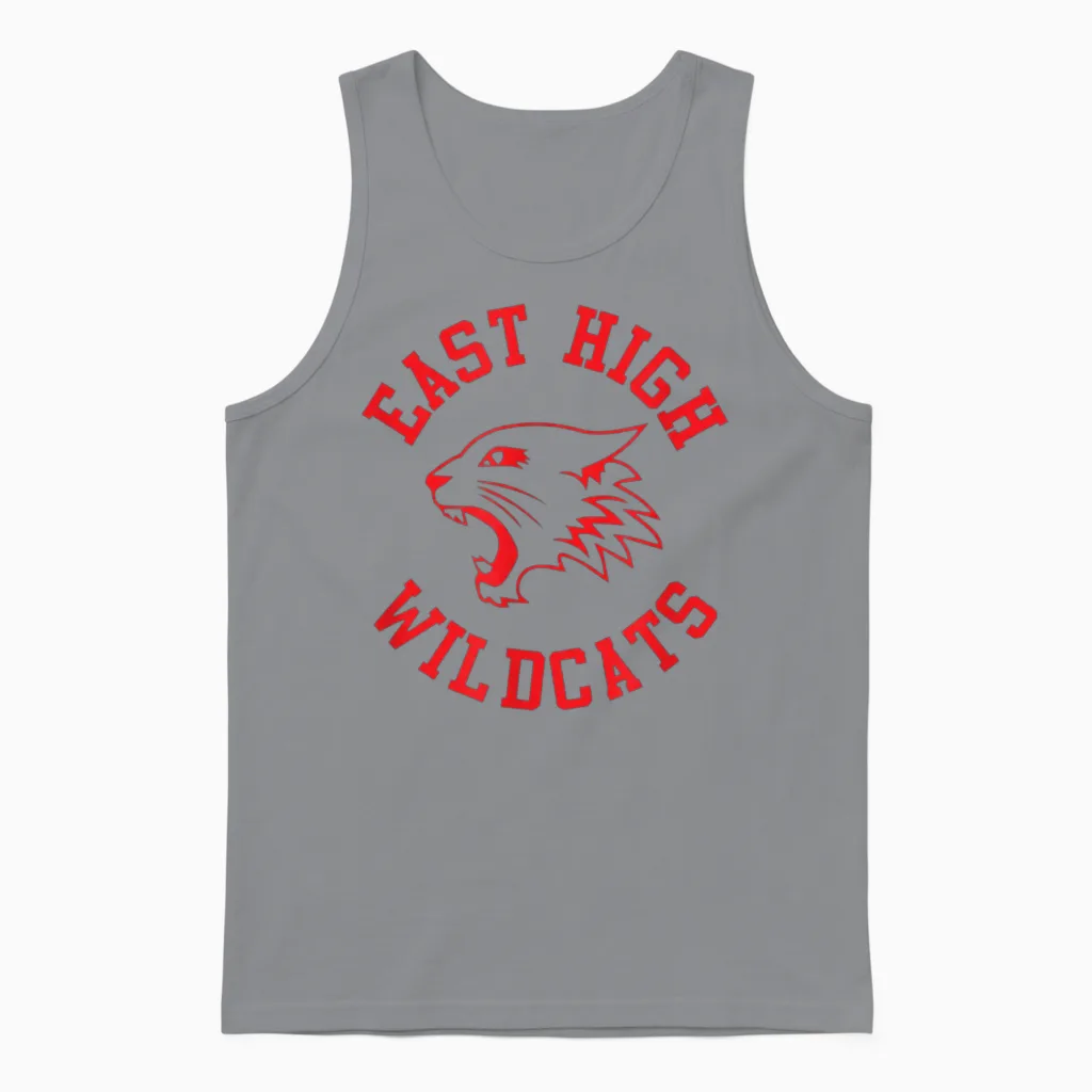 East High Wildcats Unisex Tank Top in Sport Grey