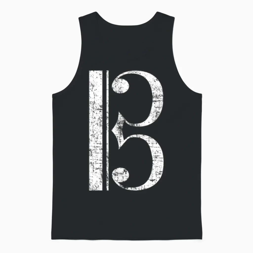Alto Clef, Viola Unisex Tank Top in Black