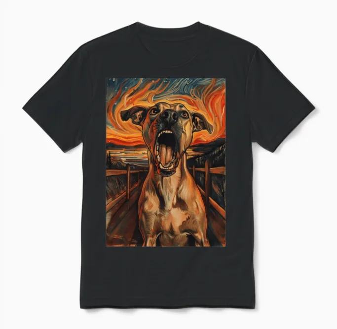 Dog Lovers Gift Unisex T-Shirt in Black