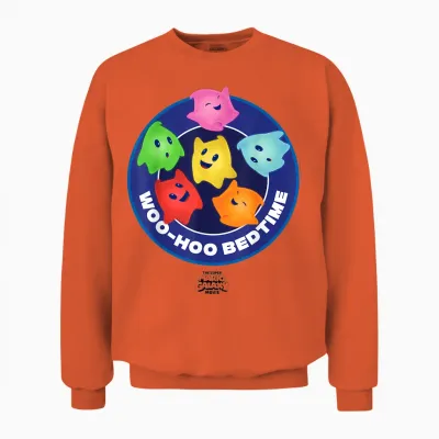 The Super Mario Galaxy Movie Lumas Woo-Hoo Bedtime Unisex Sweatshirt - Orange