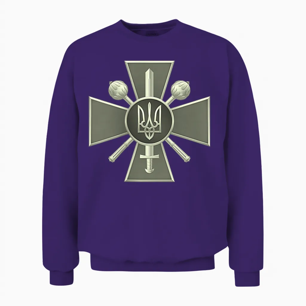 Zelenskyy Ukrainisches Armee-Hemd Ukraine Militär Ukraine Unisex Sweatshirt in Purple