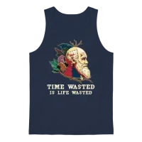 Charles Darwin Atheist Atheism Anti Religion Unisex Tank Top - Navy – 1