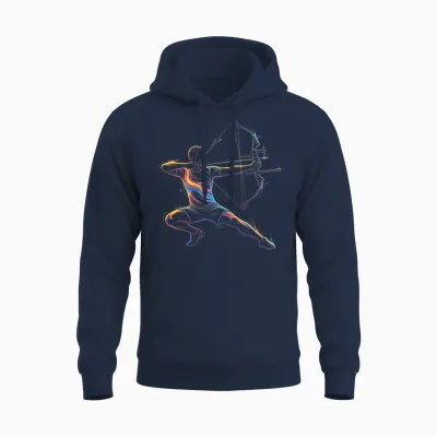 Joueur De Tir à L'arc Homme Enfant Et Garçon Unisex Hoodie - Navy