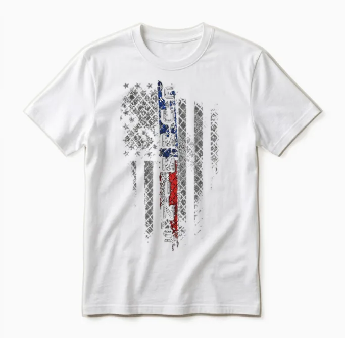 Cummins Family American Unisex T-Shirt in White