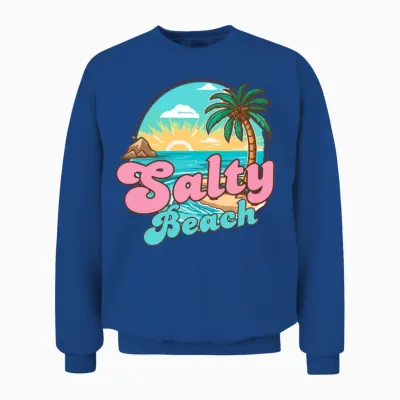 Retro Salty Beach Unisex Sweatshirt - Royal