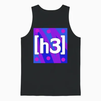H3h3productions Logo Unisex Tank Top - Black