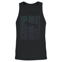 Dog Agility Dog Training Trainer Retro Unisex Tank Top - Black – 2